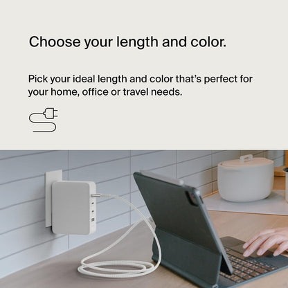 [ONLINE EXCLUSIVE] BELKIN BoostCharge USB-C to USB-C 240W PD3.1 480 Mbps Braided Cable - Forexengineer -Malaysia- 745883859047-745883859061-745883859054-CAB015BT2MWH