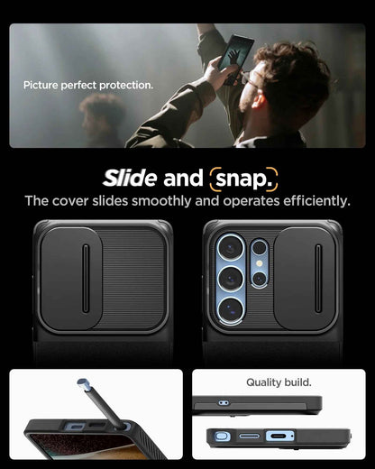 Spigen Optik Armor for Samsung Galaxy S25 Ultra - Case with Camera Protection