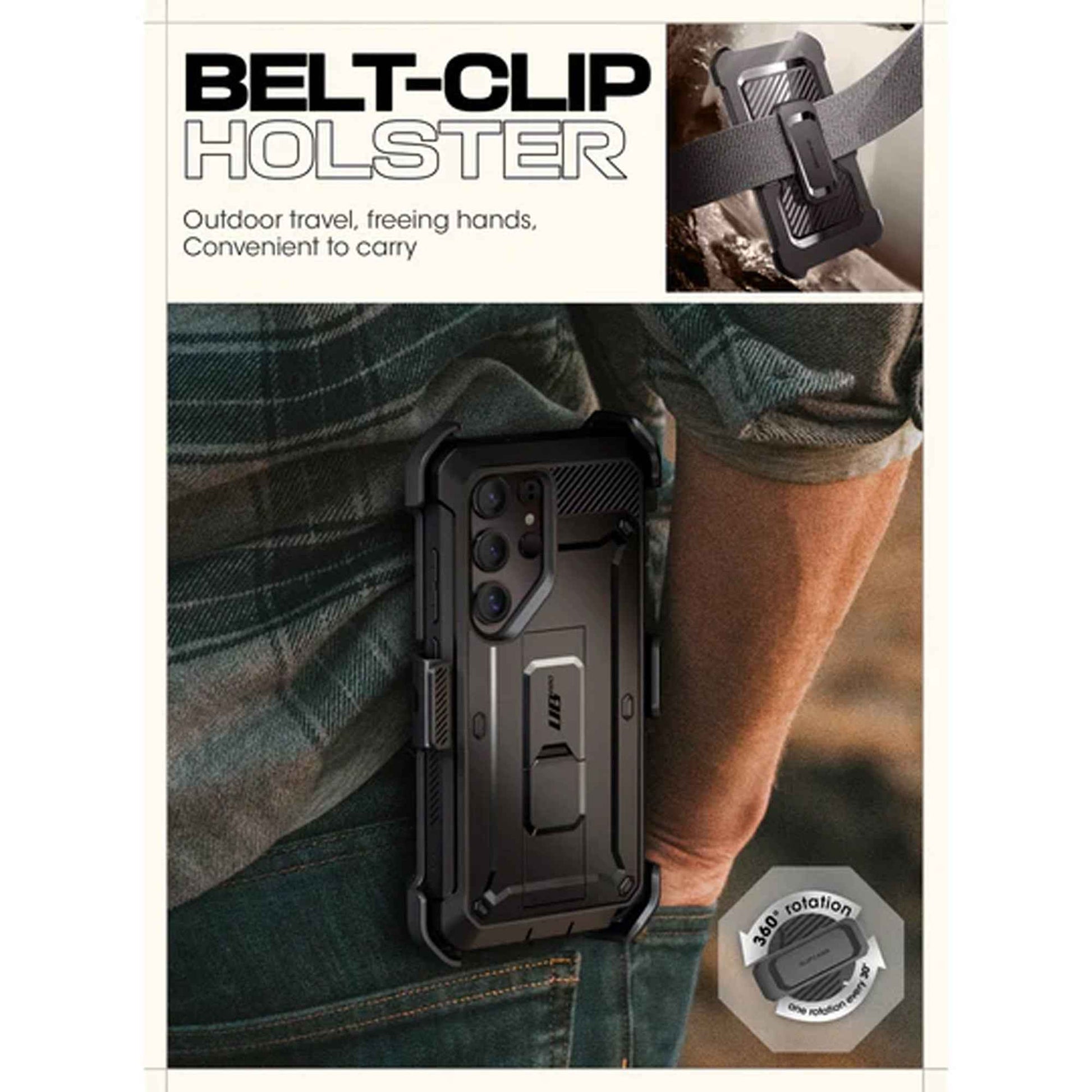 SUPCASE UB Pro for Samsung Galaxy S25 Ultra - With Built-in Screen Protector and Kickstand