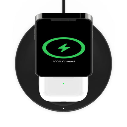 [ONLINE EXCLUSIVE] BELKIN BoostCharge Pro 2-in-1 Wireless Charger Stand with MagSafe 15W - Black - Forexengineer -Malaysia- 745883819126