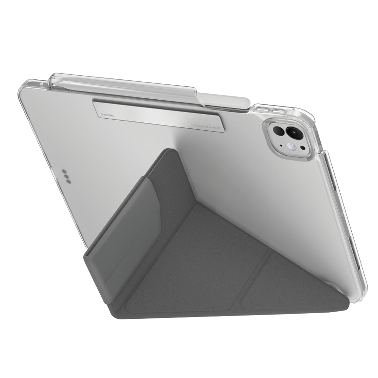 UNIQ Camden Click for iPad Pro 11" / iPad Pro 13" ( 2024 ) M4 Y-Fold Functionality with Stylus Holder - Rhino Grey