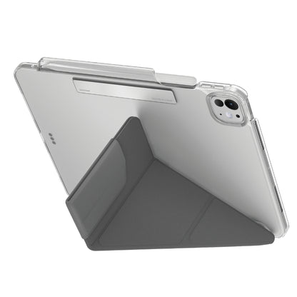 UNIQ Camden Click for iPad Pro 11" / iPad Pro 13" ( 2024 ) M4 Y-Fold Functionality with Stylus Holder - Rhino Grey - Forexengineer -Malaysia- 8886463688892-8886463688854