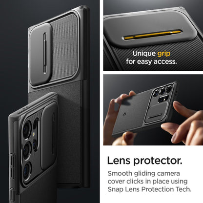 Spigen Optik Armor for Samsung Galaxy S24 Series - With Lens Protection - Forexengineer -Malaysia- 8809971221993-8809971222426-8809971221986-8809971222419