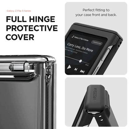 VRS Design Terra Guard Modern for Samsung Galaxy Z Flip 5 - Matte Black - Forexengineer -Malaysia- 8809919628945