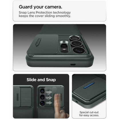 Spigen Optik Armor for Samsung Galaxy S26 Ultra - Slide Cover Camera Protection