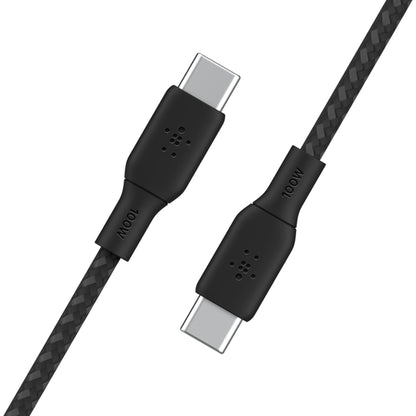 [ONLINE EXCLUSIVE] BELKIN BoostCharge USB-C to USB-C 100W USB 2.0 480 Mbps Braided Cable - Forexengineer -Malaysia- CAB014BT2MBK-745883842117