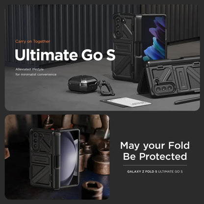 [ONLINE EXCLUSIVE] VRS Design Terra Guard Ultimate Go Series for Samsung Galaxy Z Fold 5 - Matte Black - Forexengineer -Malaysia- 8809919628938