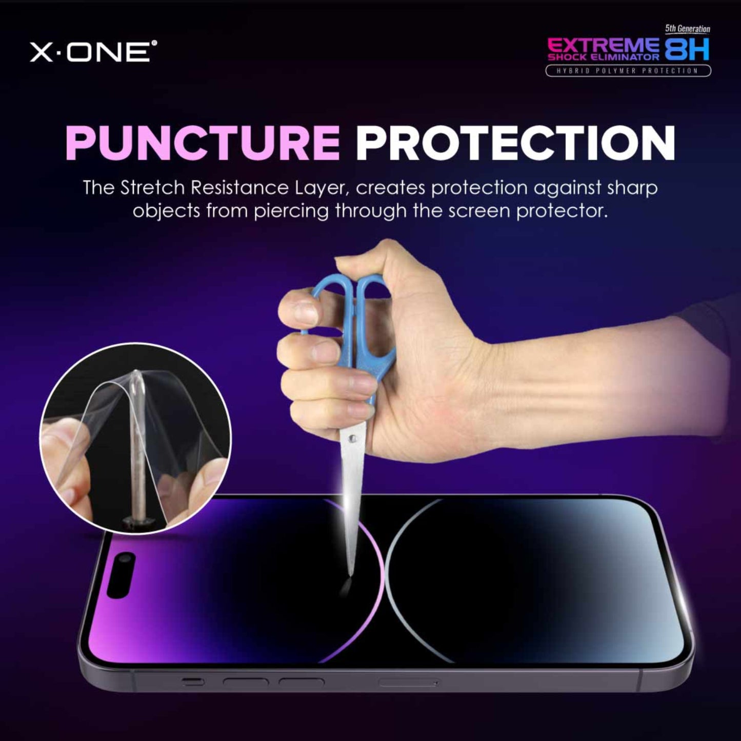 X.One Extreme Shock Eliminator 8H ( 5th Generation ) for iPhone 15 Series - Clear HD