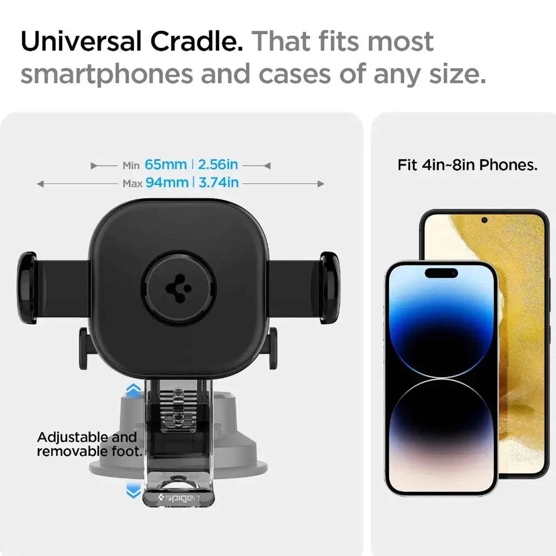 Spigen UTS35 OneTap Universal Car Mount for Dashboard and Windshield