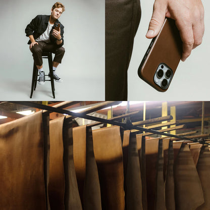 Nomad Modern Leather Case for iPhone 16 Series - MagSafe Compatible - Forexengineer -Malaysia