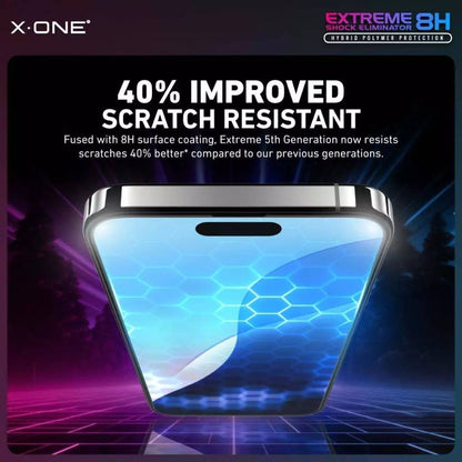 X.One Extreme Shock Eliminator 8H (5th Generation) for iPhone 16 Series - Clear HD - Forexengineer -Malaysia