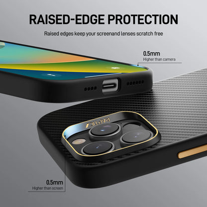 Raptic Shield Aramid Fibre with Magsafe for iPhone 16 Pro Max - 600D Black - Forexengineer -Malaysia