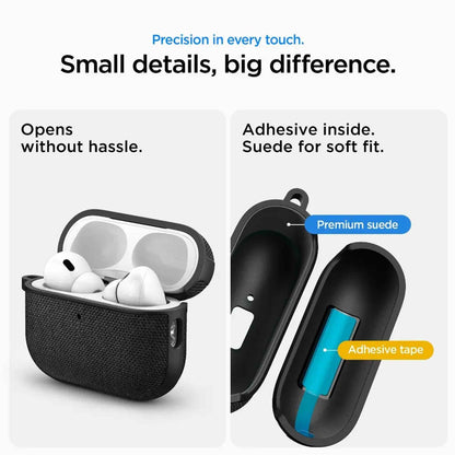 Spigen Urban Fit for AirPods Pro 3 - Premium Knit Fabric with Metal Carabiner Included