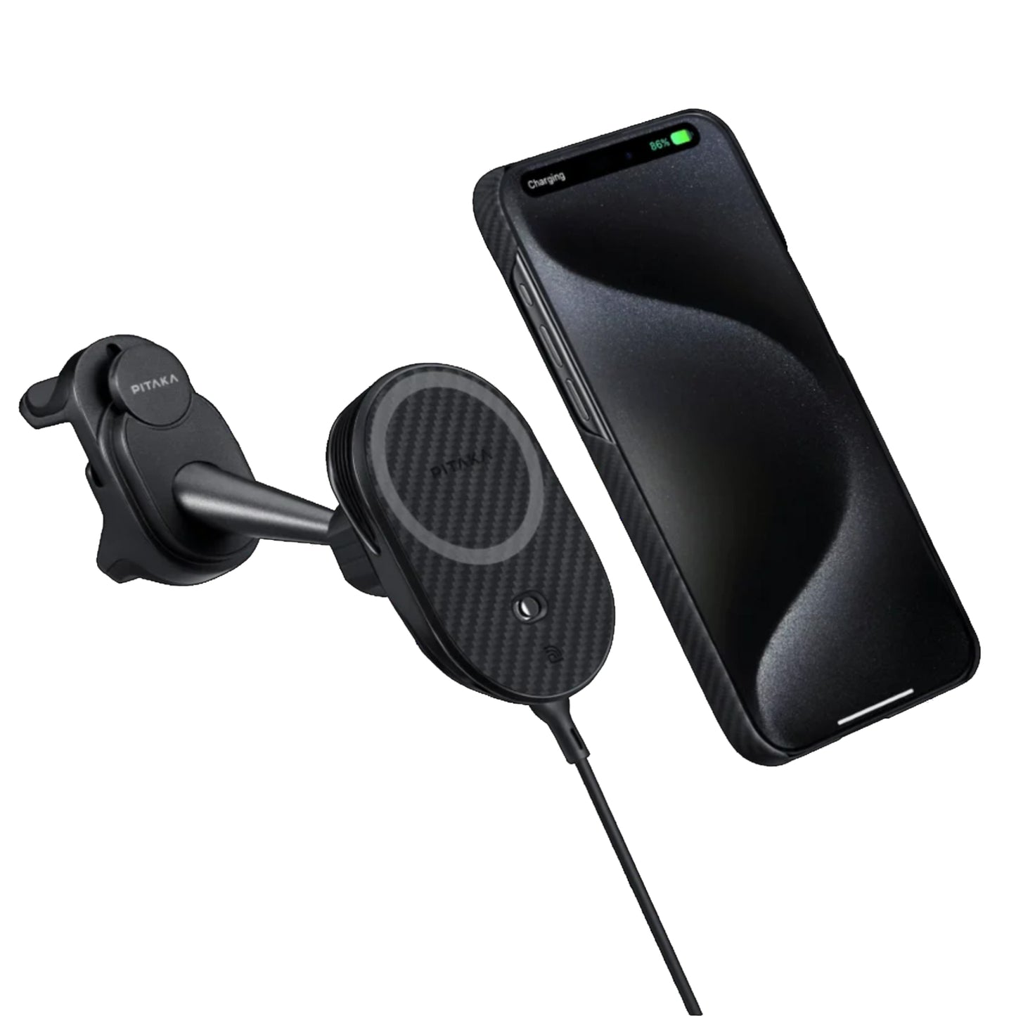 PITAKA MagEZ Car Mount Pro 2 - with Magsafe Charging & NFC