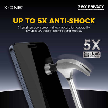 X.One 360° Anti Peeping Privacy Matte Screen Protector  for iPhone 15 / 14 / 13 / 12 Series - Forexengineer -Malaysia- 656575555593-656575555595-656575555597-656575555594-656575555589-656575555584-656575555583-656575555581-656575555572-656575555574