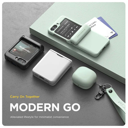 [ONLINE EXCLUSIVE] VRS Design Terra Guard Modern Go for Samsung Galaxy Z Flip 5 - Clear - Forexengineer -Malaysia- 8809919629003