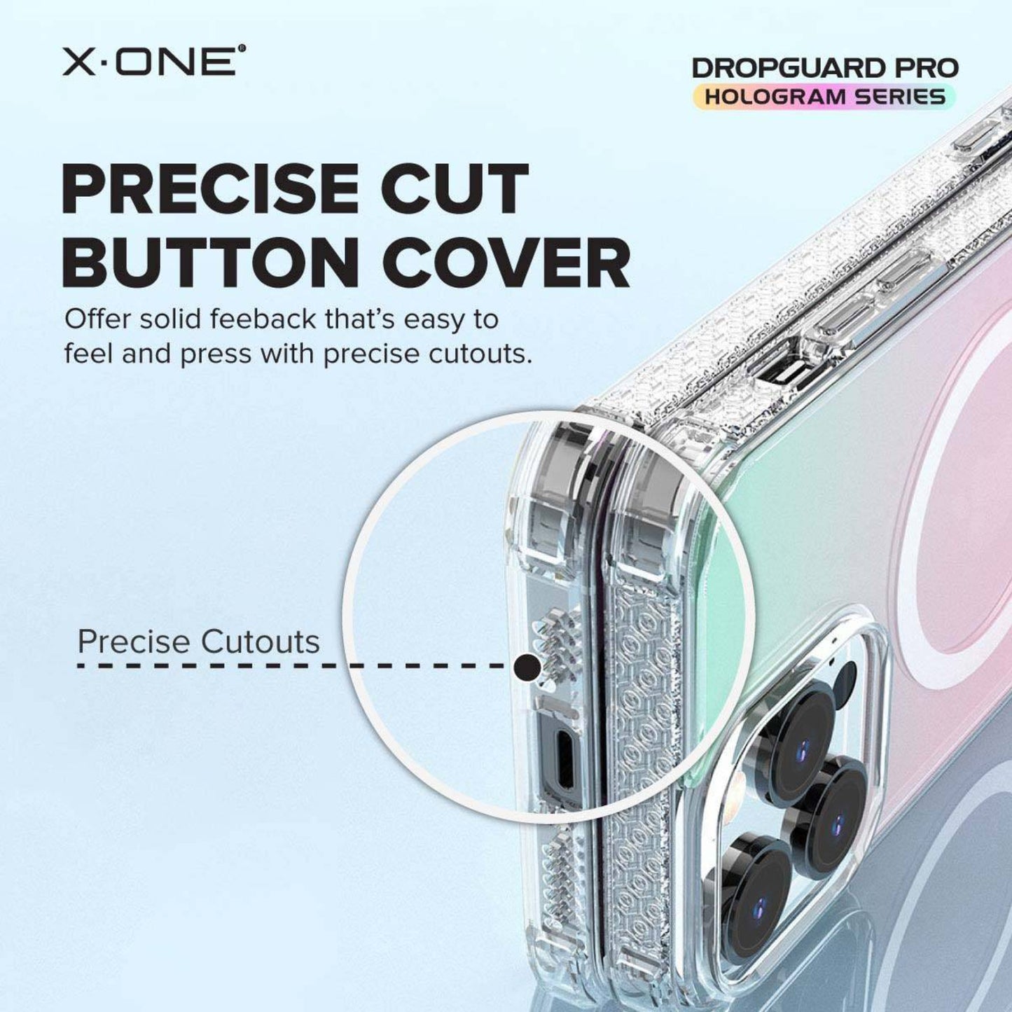 X.One Drop Guard Pro Hologram Impact Protection Case for iPhone 15 Series - MagSafe Compatible