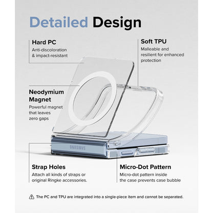 Ringke Fusion Magnetic for Samsung Galaxy Z Flip 6 - MagSafe Compatible - Clear - Forexengineer -Malaysia- 8809961787034