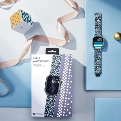 PITAKA Dreamland ChromaCarbon Band for Apple Watch All Models - Forexengineer -Malaysia- 7493554143454-7493554143386