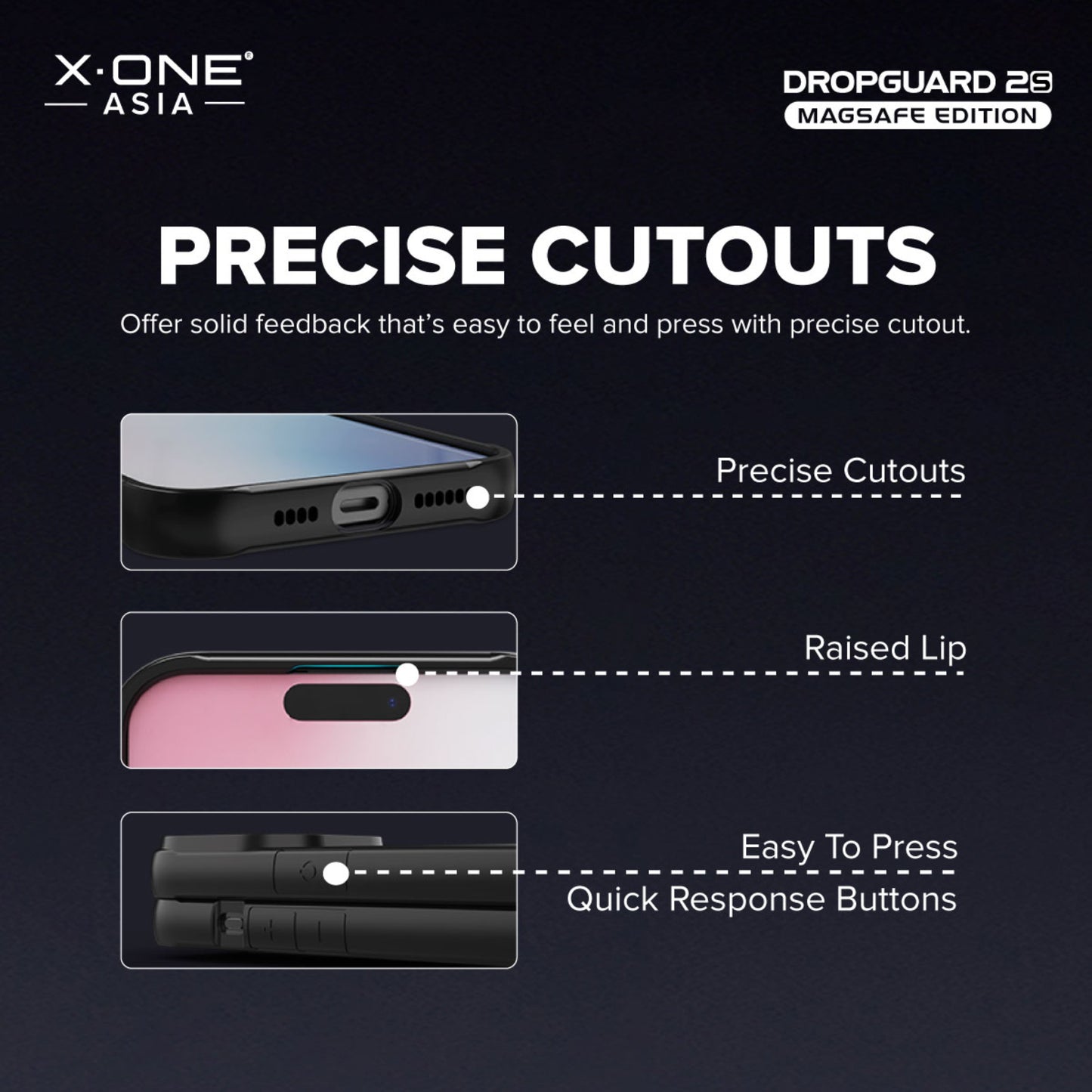 X.One Dropguard 2S for iPhone 15 Series Impact Protection Case - MagSafe Compatible