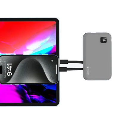 Mazer PowerCharge Link 1020 10,000mAh PD20W ( Built-in Dual USB C Cables ) Power Bank - Forexengineer -Malaysia