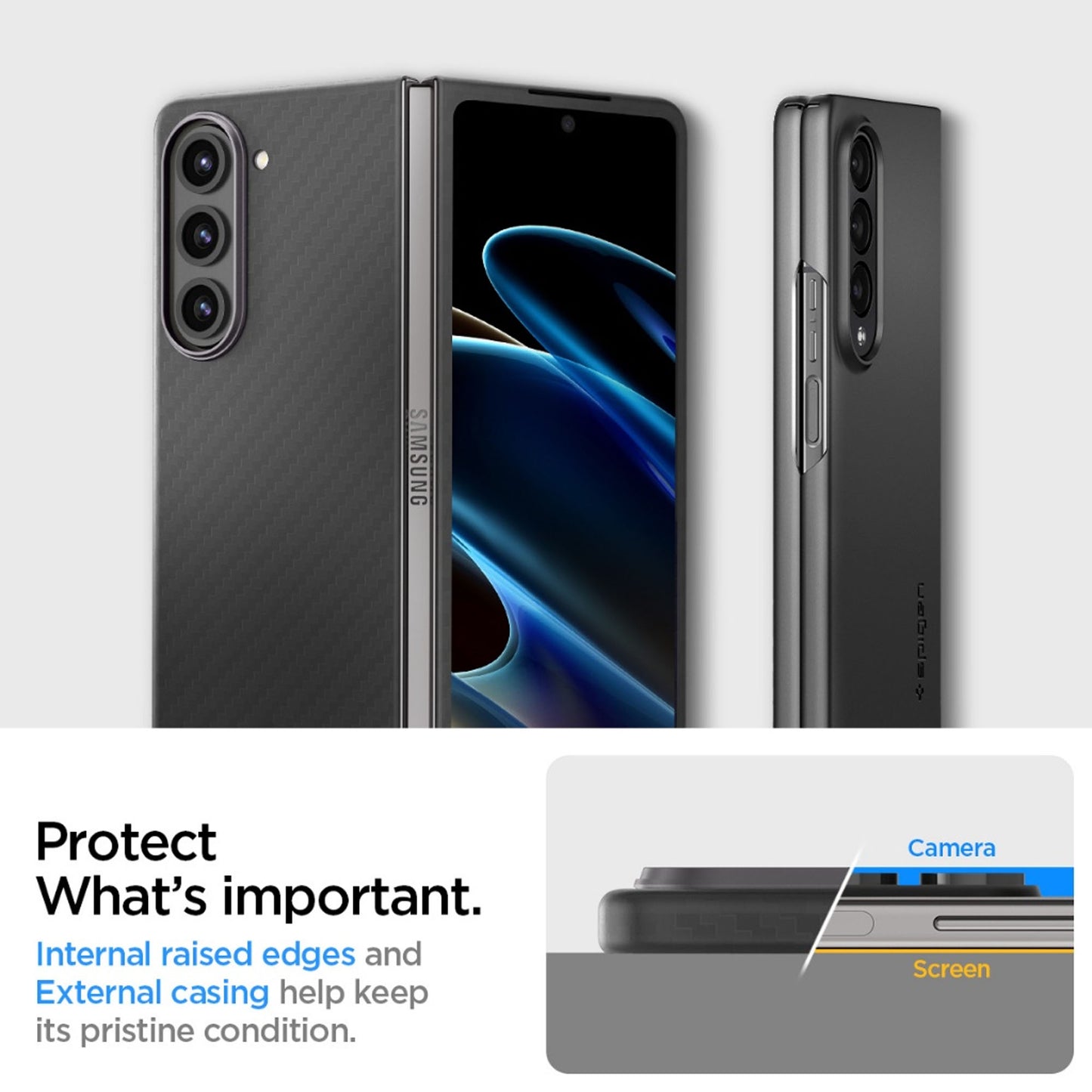 Spigen Air Skin for Samsung Galaxy Z Fold 5 - Ultra Slim Design & Scratch Resistant