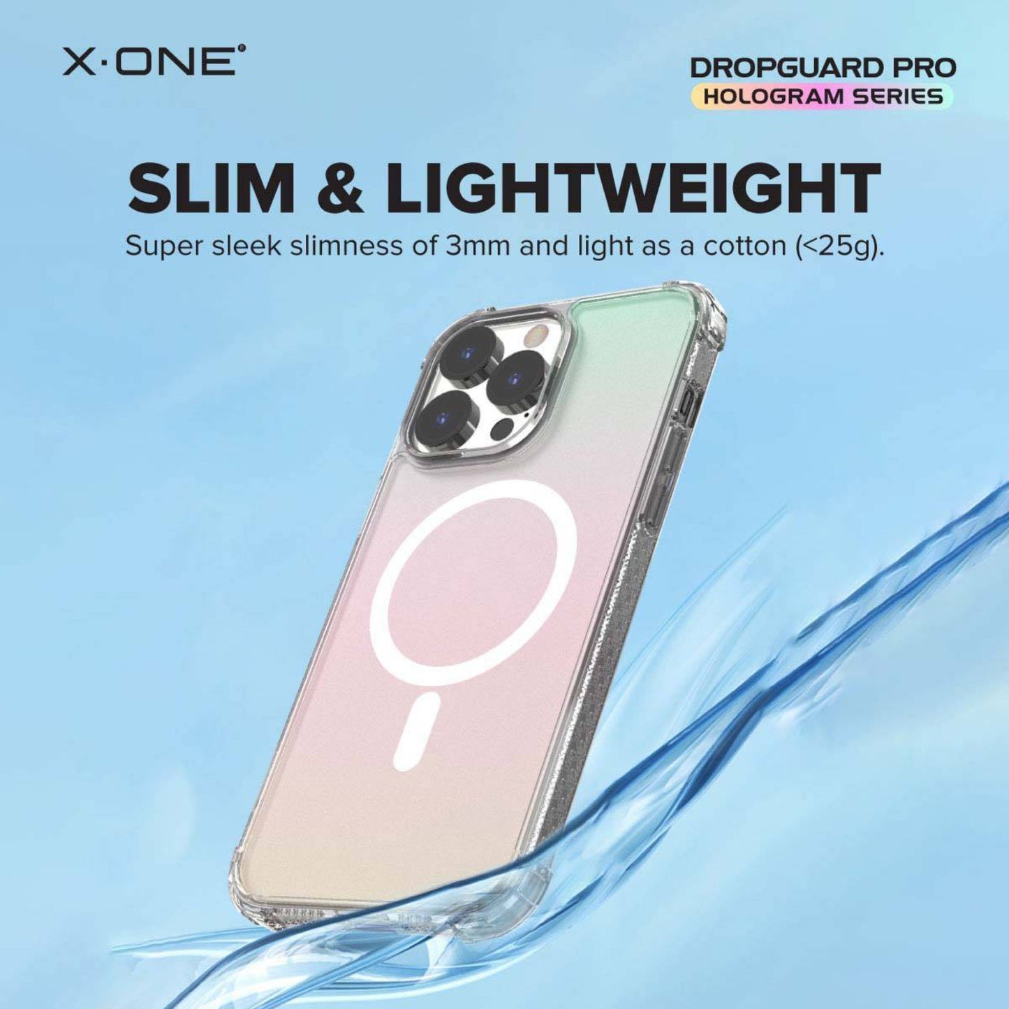 X.One Drop Guard Pro Hologram Impact Protection Case for iPhone 15 Series - MagSafe Compatible