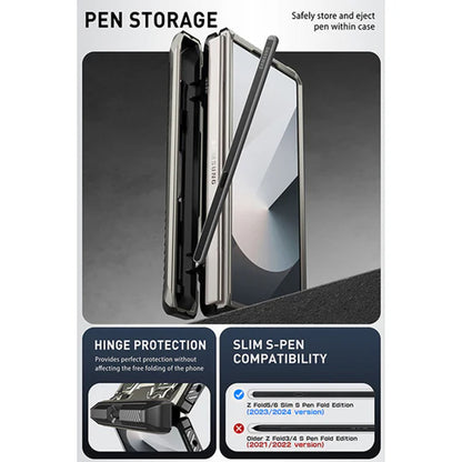 i-Blason Armorbox Case with Built-in Tempered Glass Screen Protector and S Pen Holder for Samsung Galaxy Z Fold 6 - Forexengineer -Malaysia- 843439147607-843439147300-843439147317-843439147393-843439147409