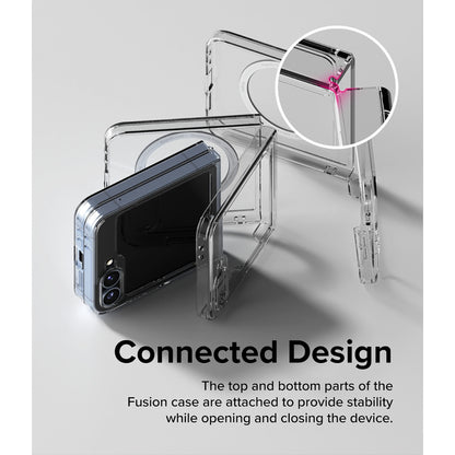 Ringke Fusion Magnetic for Samsung Galaxy Z Flip 6 - MagSafe Compatible - Clear - Forexengineer -Malaysia- 8809961787034