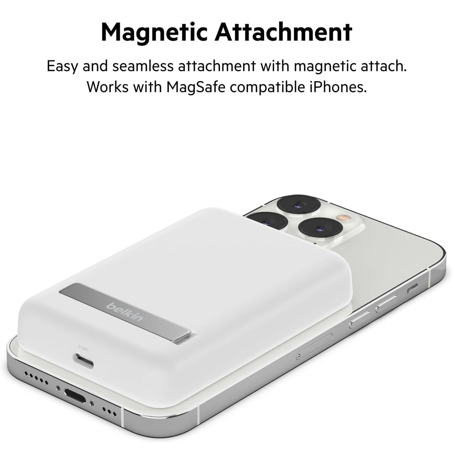 [ONLINE EXCLUSIVE] BELKIN BoostCharge Magnetic Wireless Power Bank 5000mAH PD + Stand