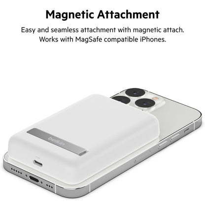 [ONLINE EXCLUSIVE] BELKIN BoostCharge Magnetic Wireless Power Bank 5000mAH PD + Stand - Forexengineer -Malaysia- 745883841417-745883841424-745883853878-745883853885