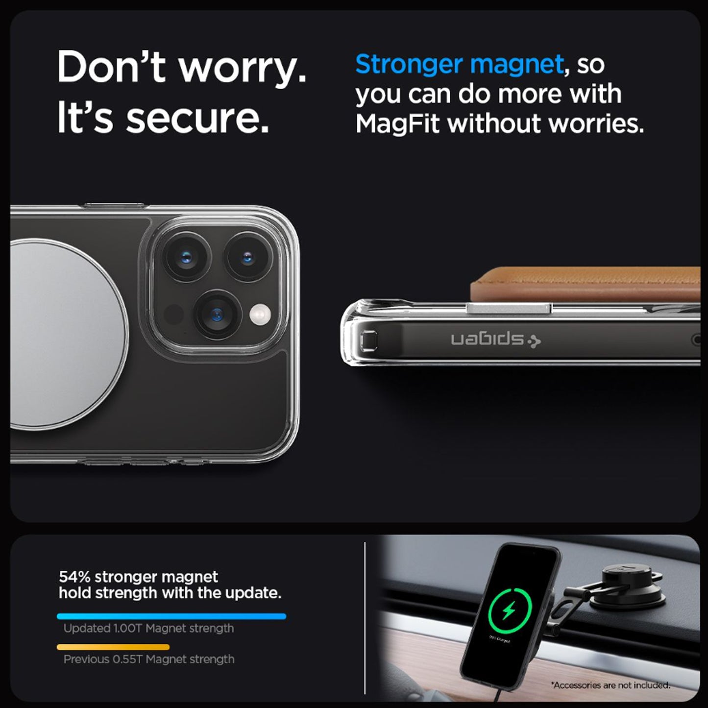 Spigen Ultra Hybrid S MagFit for iPhone 15 Series - With Kickstand and Magsafe Compatible