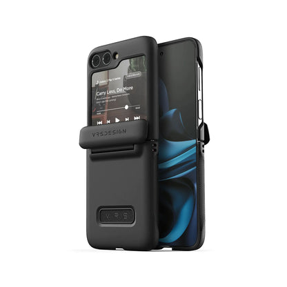 VRS Design Terra Guard Modern for Samsung Galaxy Z Flip 5 - Matte Black - Forexengineer -Malaysia- 8809919628945
