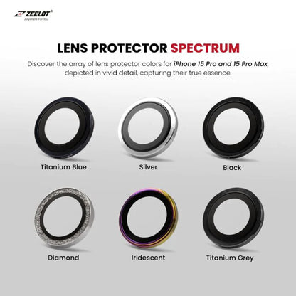 [ONLINE EXCLUSIVE] ZEELOT PIshield Sapphire Titanium Alloy Lens Protector for iPhone 15 Pro Max / 15 Pro - Forexengineer -Malaysia- 4891011517825-4891011517832-4891011517849-4891011517856-4891011517863-4891011517870