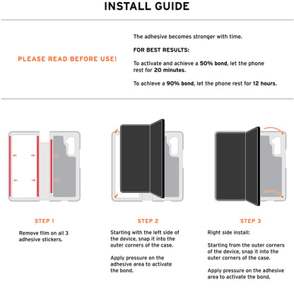 UAG Civilian for Samsung Galaxy Z Fold 6 - Covered Hinge and Qi Wireless Charger Compatible - Forexengineer -Malaysia- 840283913693-840283913709-840283913716