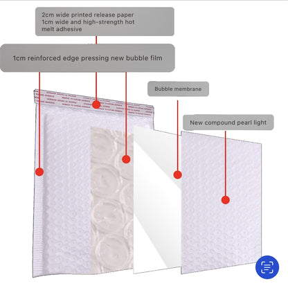 [MURAH PROMO 7 HARI] Bubble Envelope MURAH White Bubble Mailer Courier Bag Bubble Wrap Parcel Bag Envelope Parcel Plastic Flyer Postage Plastik - Forexengineer -Malaysia- 395789635625-395789695536-395789675527