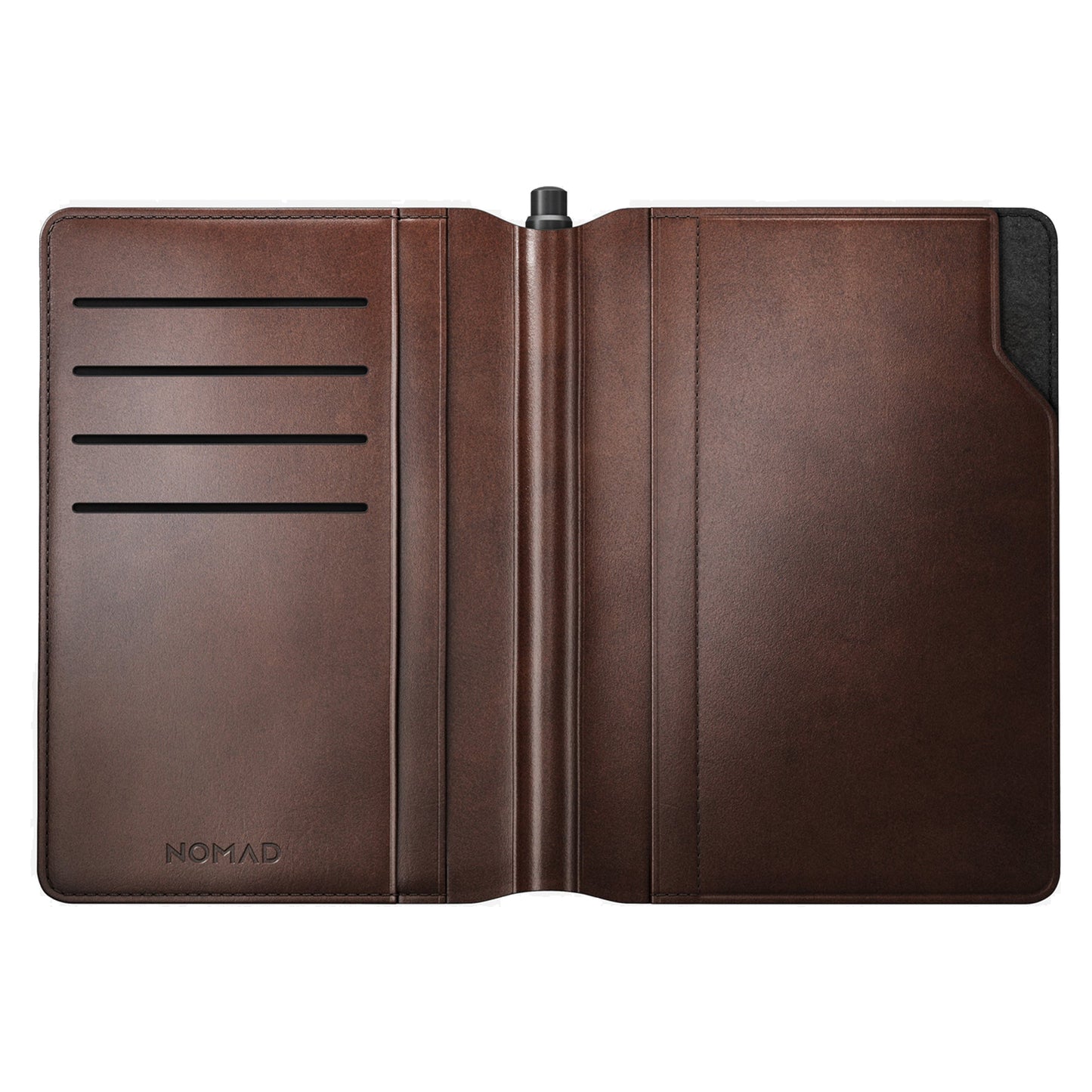 NOMAD Passport Wallet Pen Edition Horween Leather - 4 Card Slots and 3 Larger Compartments