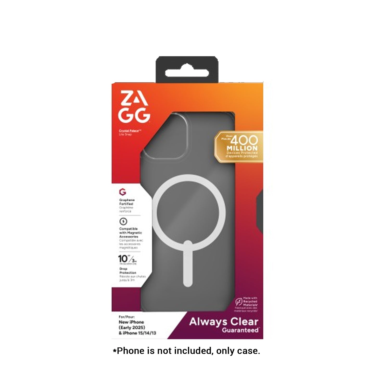 ZAGG Crystal Palace Lite Snap Case for iPhone 16e/15/14/13 - Magsafe Compatible