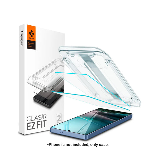 [2 PACK] Spigen Glas.tR EZ Fit HD Screen Protector for Samsung Galaxy S25 Series / S24 Series - Clear