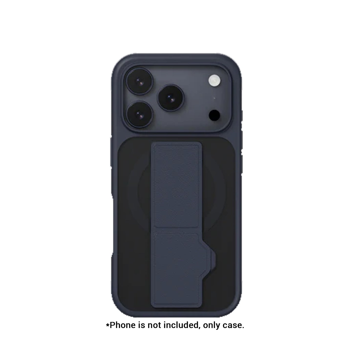 MAGEASY GrabStand M ( Magsafe ) Protective Case for iPhone 17 Pro Max / 17 Pro - Leatherette Grip Dual-Angle Stand