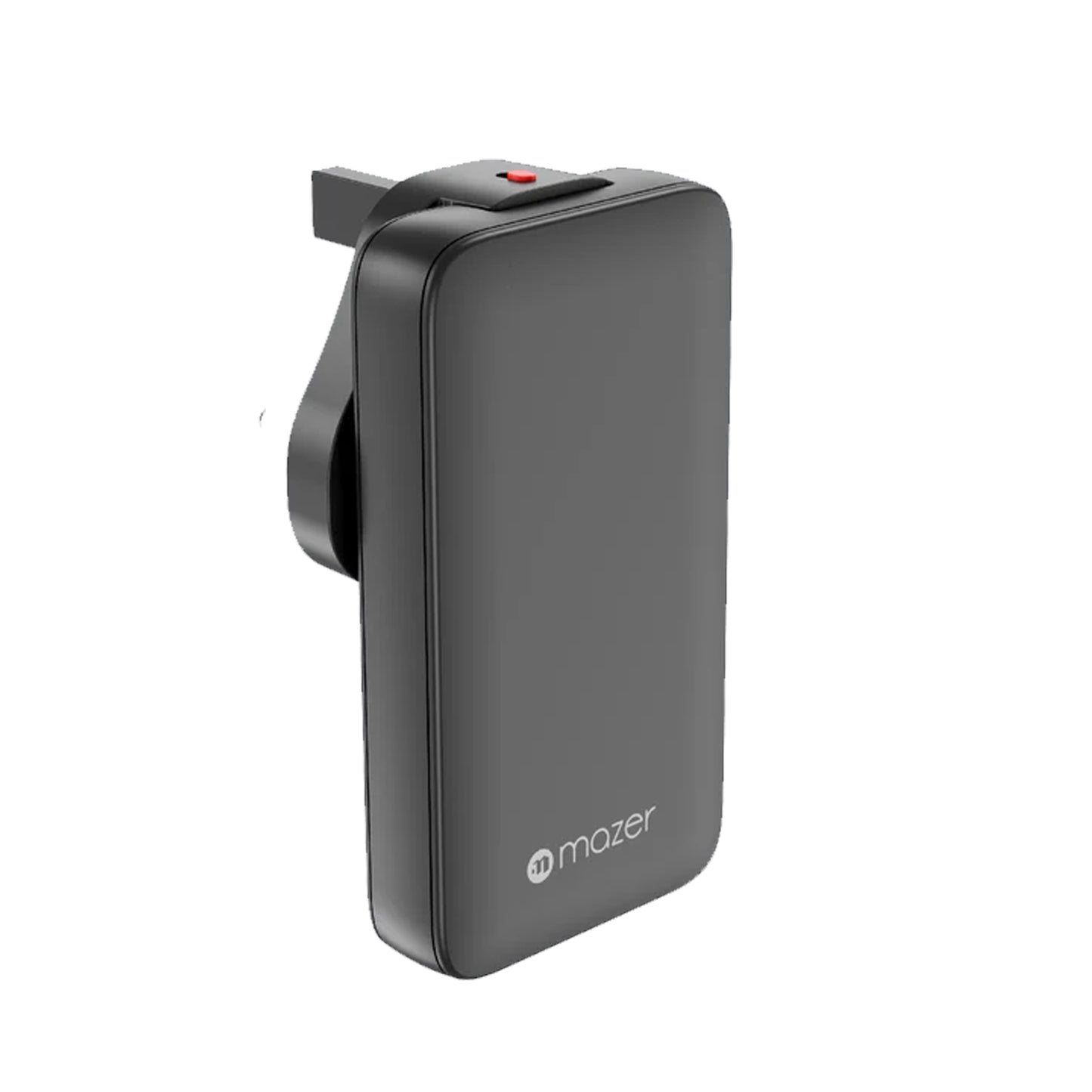 Mazer GaNPrestige Slim 65W GaN Wall Charger With Travel Pins 2 Ports ( 1 USB-C Port + 1 USB-A )