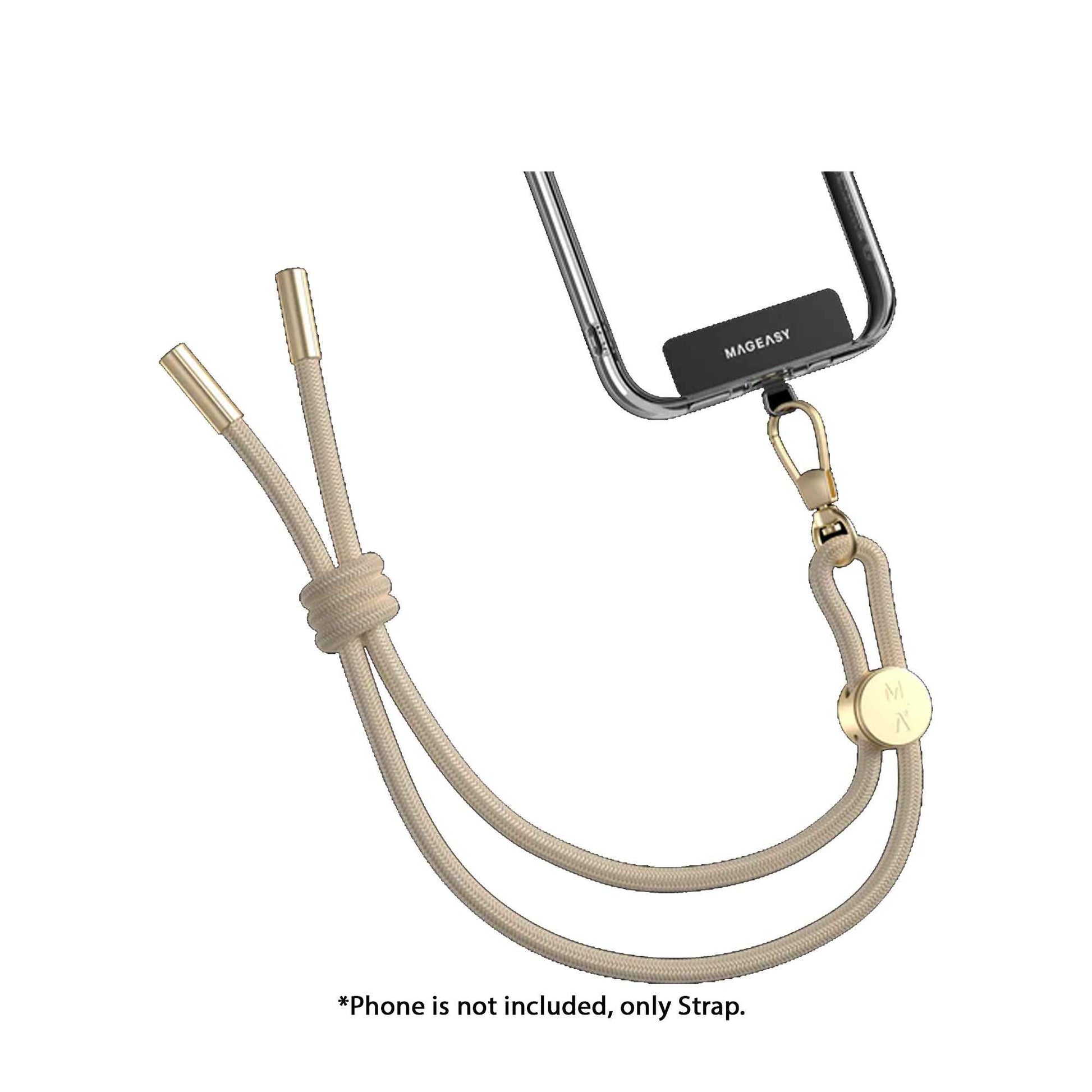 MAGEASY 6mm Wrist Strap + Strap Card - Cord Lock Design