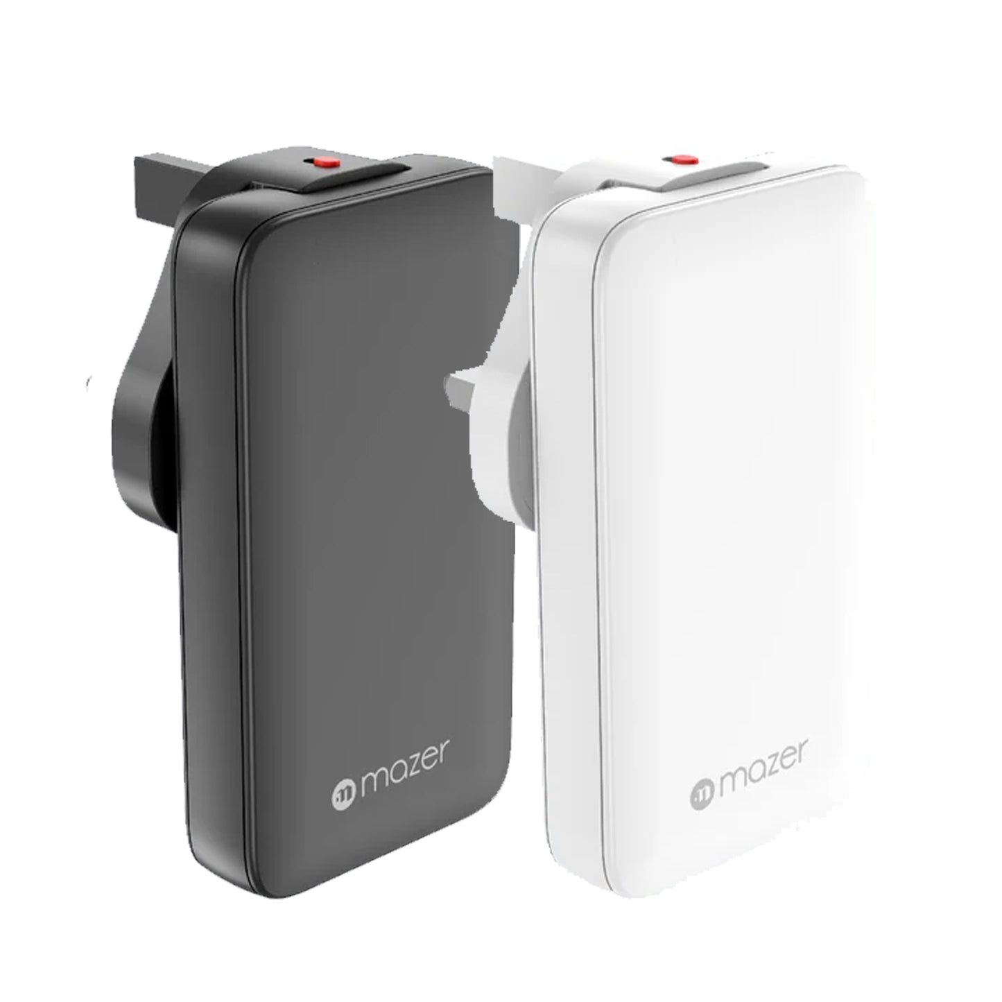 Mazer GaNPrestige Slim 65W GaN Wall Charger With Travel Pins 2 Ports ( 1 USB-C Port + 1 USB-A )