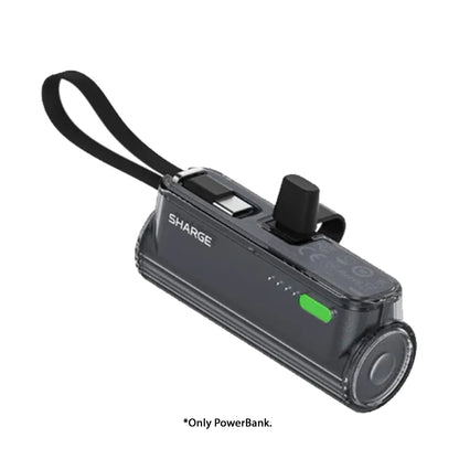 Sharge Flow Mini 2 - Swappable USB-C & Lightning Connector with Built-in USB-C Cable