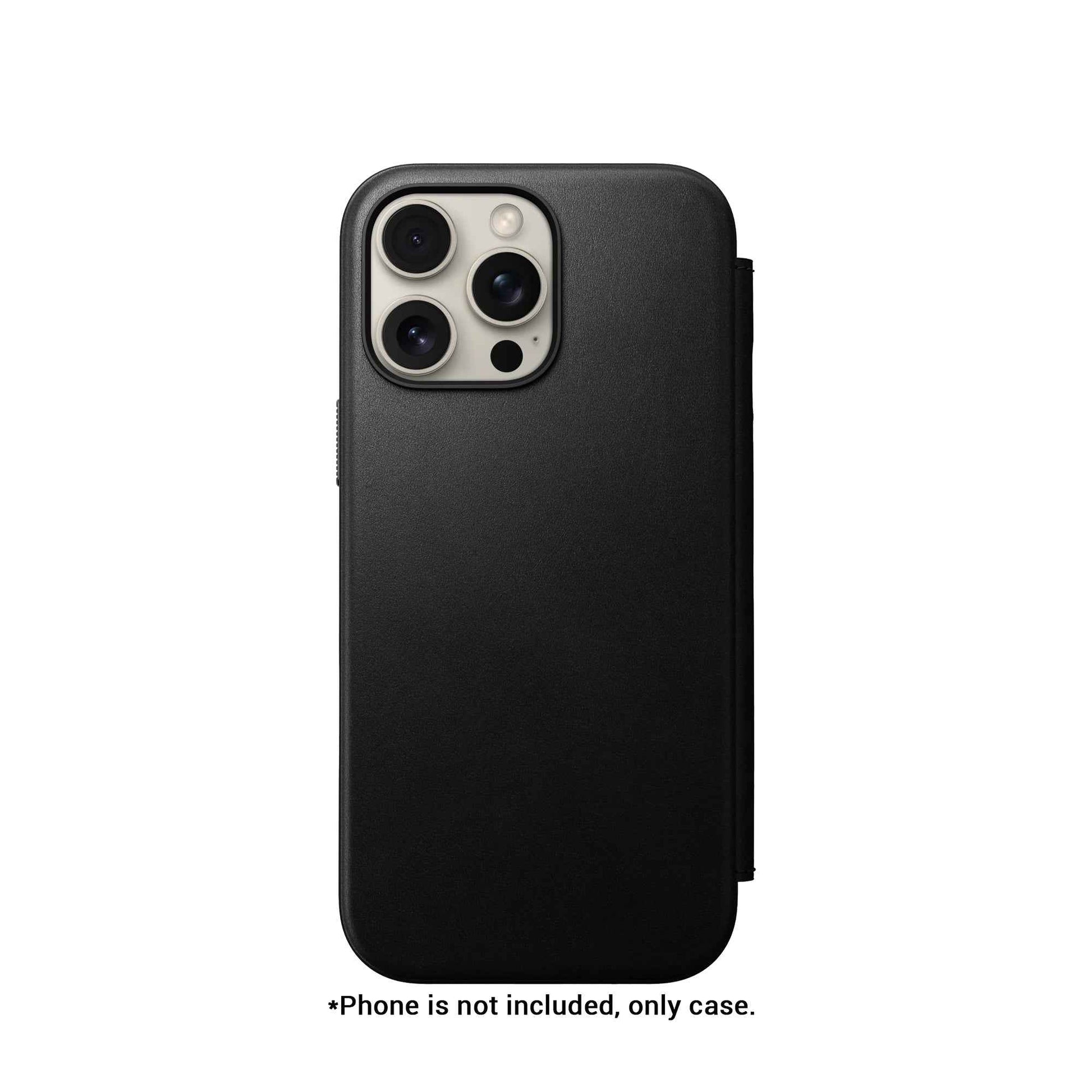 Nomad Modern Leather Folio Case for iPhone 16 Pro Max - Magsafe Compatible
