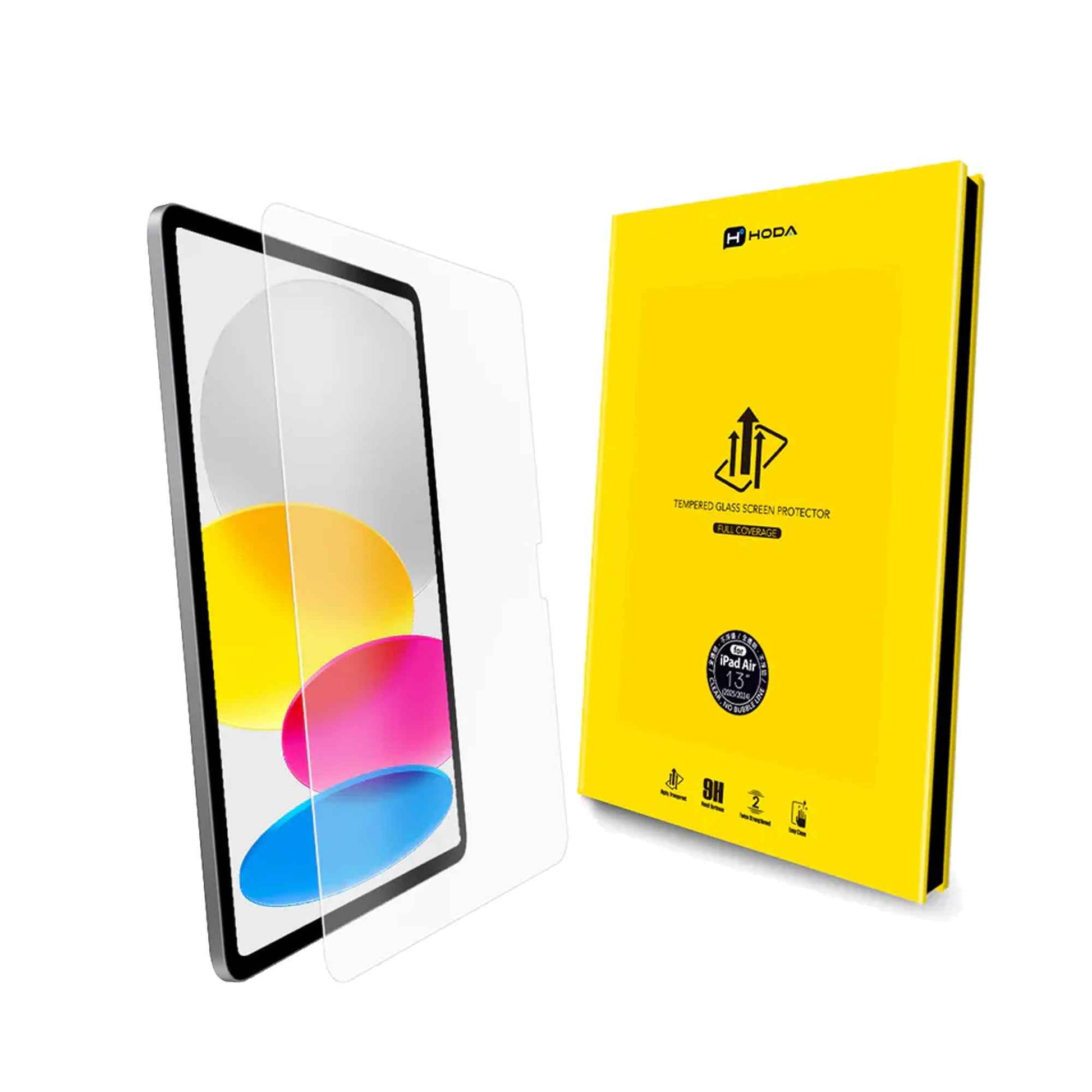 Hoda 0.33mm Clear Glass Screen Protector ( Notch ) for iPad Air 11" / Air 13" ( 2025 / 2024 ) M2 / M3 - Clear