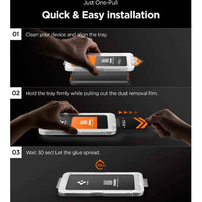 [2 Pack] Spigen Glas.tR EZ Fit Pro HD for Samsung Galaxy S26 Ultra / S26 Plus / S26 - Tempered Glass Screen Protector