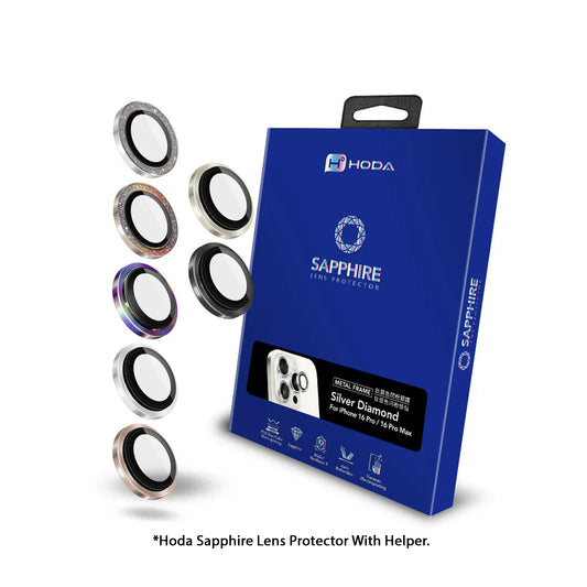 Hoda Sapphire Lens Protector for iPhone 16 Series - With Helper