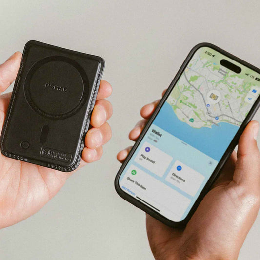 Nomad Horween Leather Mag Wallet with MagSafe & Find My Tracking