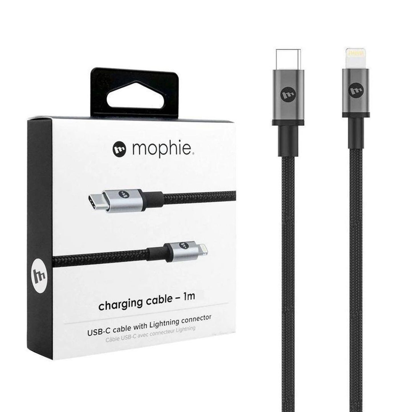 [RACKV2_CLEARANCE] Mophie USB-C to Lightning Cable - 1 meter - Black.